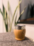 Mate de Algarrobo Artesanal cincelado de acero inoxidable